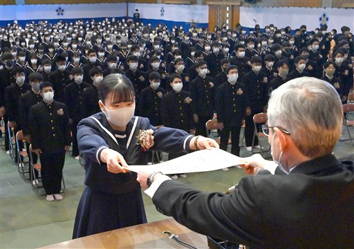 コロナ禍の巣立ち 熊本県内の高校で卒業式 熊本日日新聞社