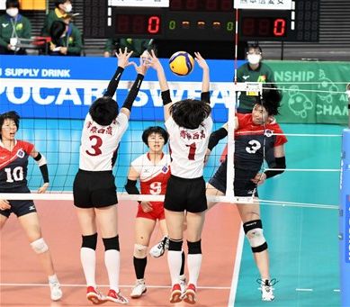 信愛 ２回戦へ 春高バレー女子 青森西にストレート勝ち 熊本日日新聞社