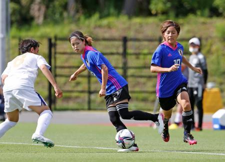 なでしこ 男子と練習試合 熊本日日新聞社