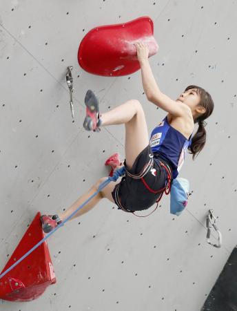 クライミング 女子は谷井１位 森が２位 特別大会 共同通信 熊本日日新聞社