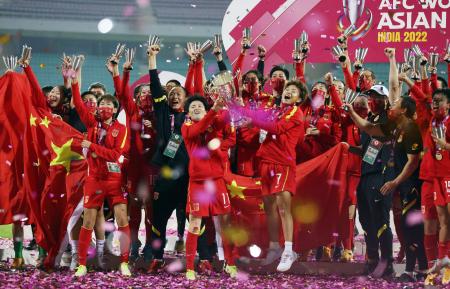 中国 逆転で９度目の優勝 サッカー女子アジア杯 共同通信 熊本日日新聞社