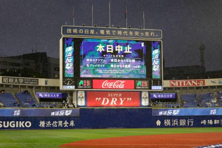 中止のプロ野球 共同通信 熊本日日新聞社