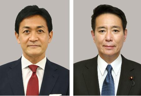 　国民民主党の玉木雄一郎代表、前原誠司代表代行