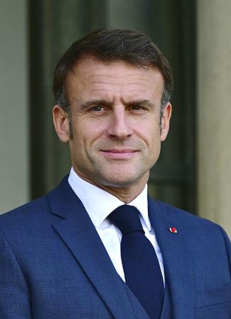 　フランスのマクロン大統領（ゲッティ＝共同）