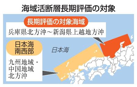 　海域活断層長期評価の対象