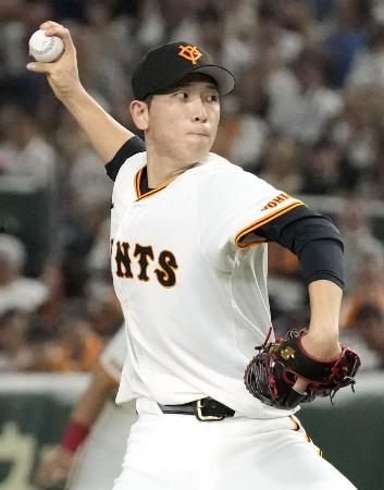 　阪神戦に先発した巨人・戸郷＝東京ドーム