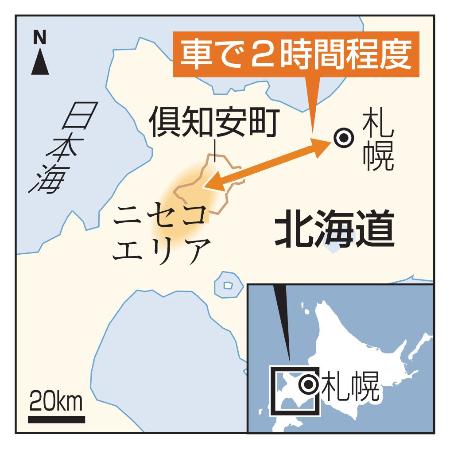 　北海道、札幌市、ニセコエリア、倶知安町