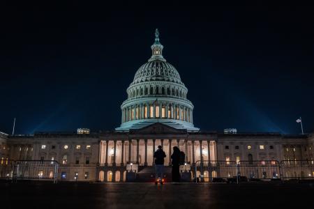 　米連邦議会＝２０日、ワシントン（ゲッティ＝共同）