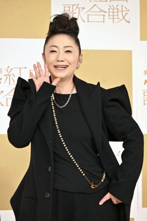 　取材に応じる石川さゆりさん＝２９日午後、東京・渋谷のＮＨＫ放送センター