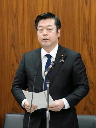 　参院政倫審で弁明する自民党の加田裕之氏＝２０日午後