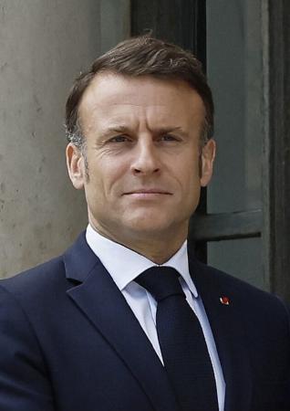 　フランスのマクロン大統領（ゲッティ＝共同）