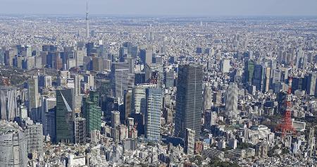 　高層ビルが林立する東京都心部