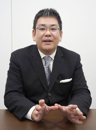 　インタビューに応じるＯＰＰＯ日本法人の河野謙三専務