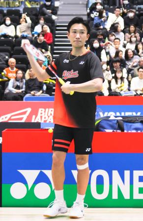 　Ｓ／Ｊリーグ・プレーオフ準決勝に出場した桃田賢斗＝横浜ＢＵＮＴＡＩ