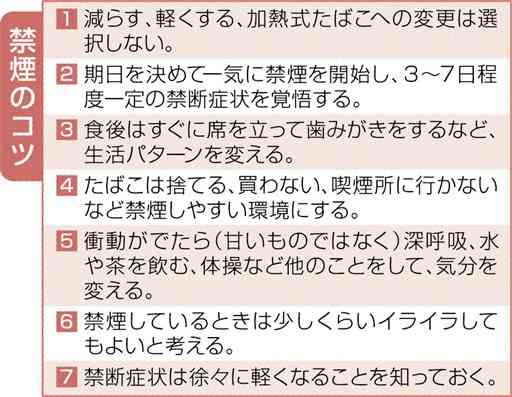 禁煙、やめ続けることが大事