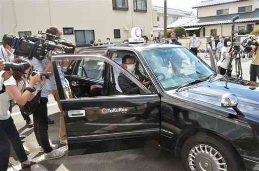 ２０２１年１０月、熊本市東区の健軍地区で実施された相乗りタクシーの実証実験