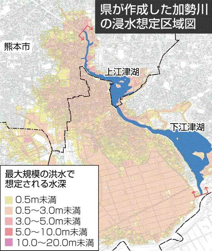 「千年に1度」の大雨、熊本387河川の浸水想定公開　県ホームページ