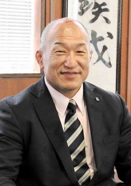 県高体連の会長に就任した大津高校長　大嶋康裕｛おおしま・やすひろ｝さん