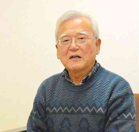 元熊本市文化財保護委員会副委員長の矢加部和幸さん＝同市中央区　