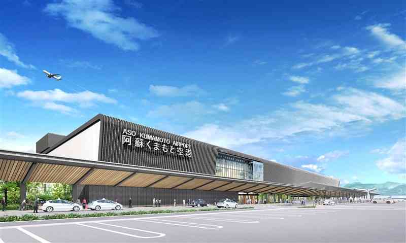 熊本空港の新ターミナルビルのイメージ（熊本国際空港提供）