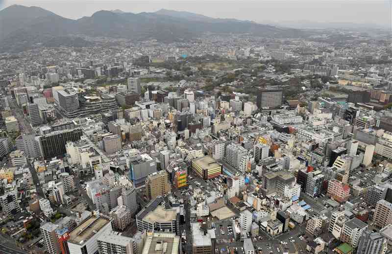 熊本市の中心市街地