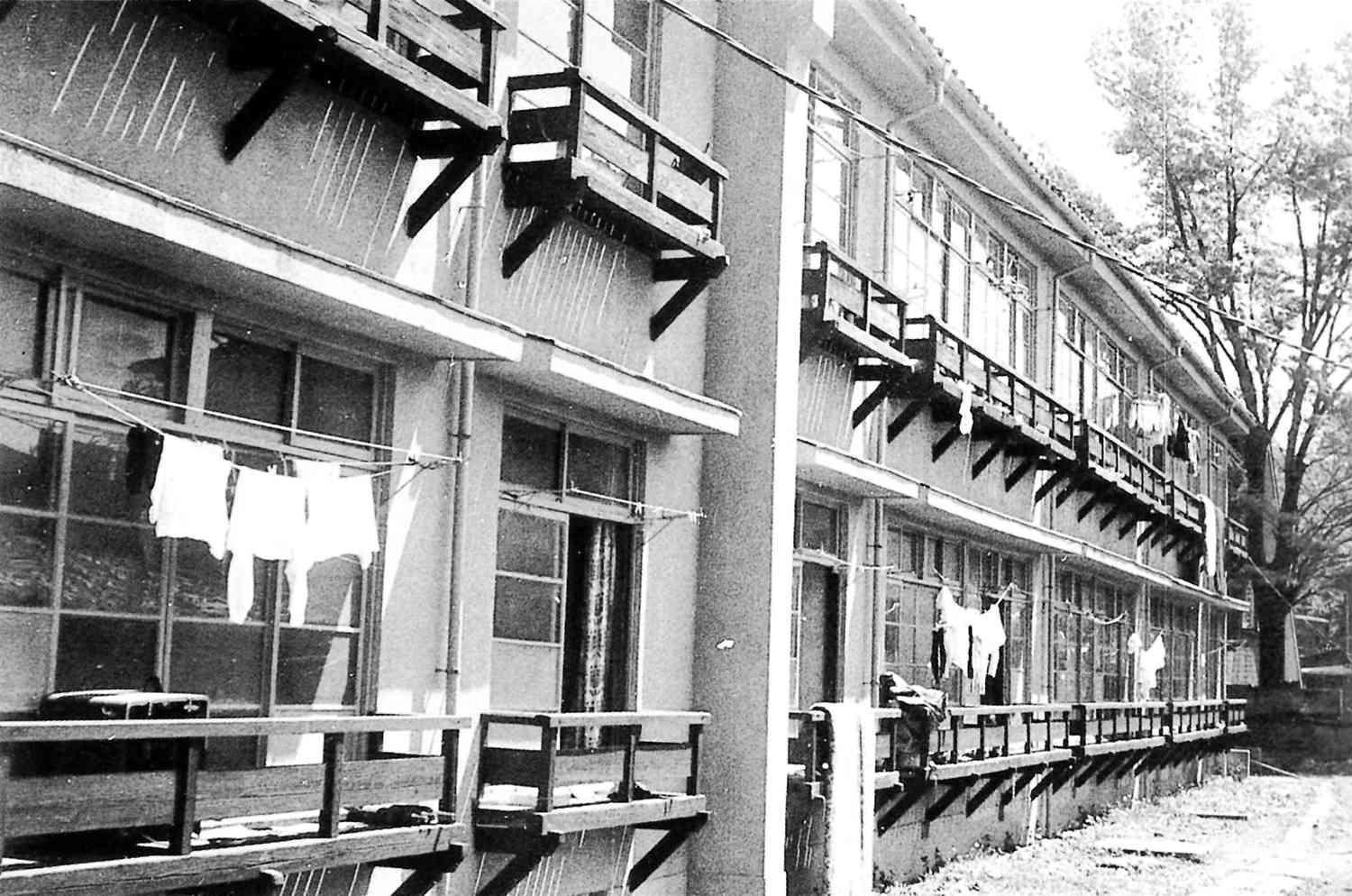 東京・目白にあった有斐学舎。1968年ごろ＝「創立百二十周年記念誌　有斐学舎」から