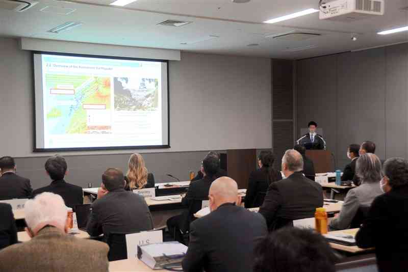 日本、米国、台湾の水道技術者が地震対策について議論した国際会議＝30日、熊本市中央区