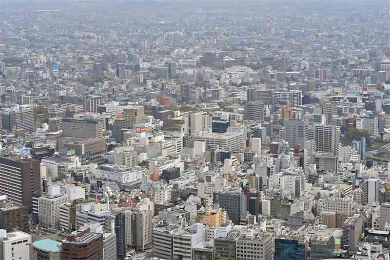 熊本市の中心市街地＝同市中央区（後藤仁孝）