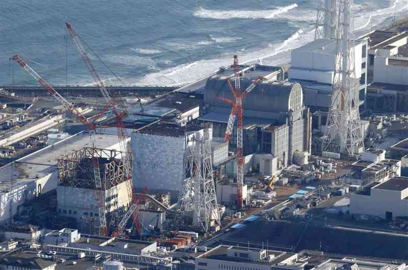 東京電力福島第1原子力発電所＝1月
