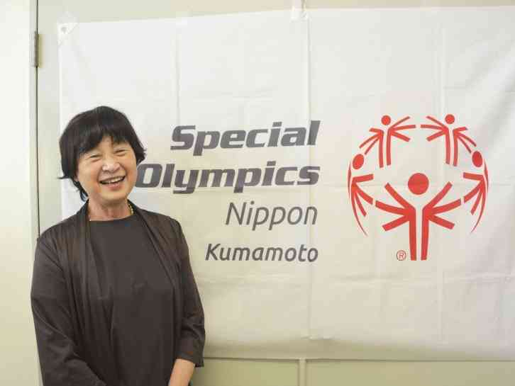 スペシャルオリンピックス日本・熊本常務理事の竹屋純子さん。20年近く活動を支えている＝熊本市中央区