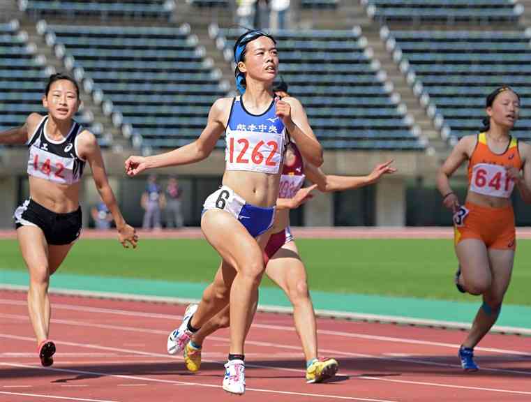 陸上　女子　高校総体 御家瀬（恵庭北）２連覇 インターハイ陸上女子１００ｍ ...