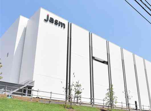 TSMCの子会社JASMが建設中の新工場＝菊陽町