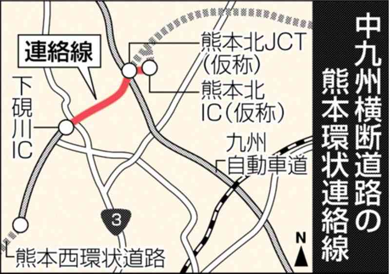 「熊本環状連絡線」を都市計画道路に　熊本市都市計画審議会が了承　中九州横断道路と熊本西環状道路を結ぶ