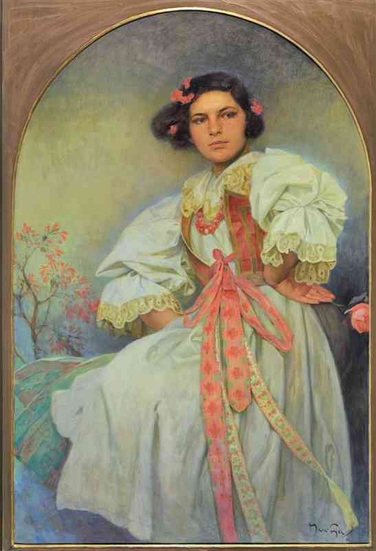 油彩画「エリシュカ」（1932年、チマル・コレクション）