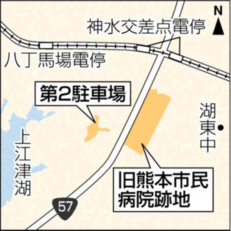 熊本市民病院の跡地、商業施設入居を条件に売却　熊本市、7月以降に公募