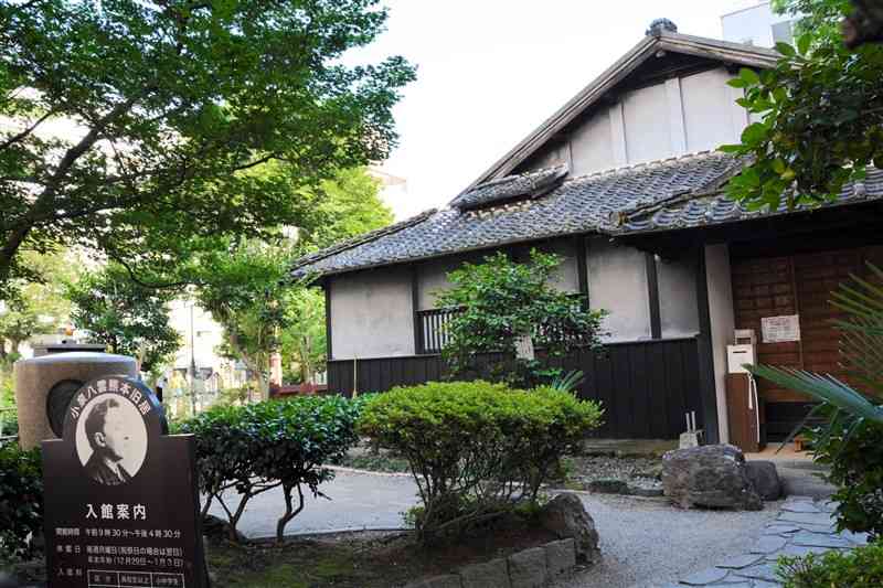 ラフカディオ・ハーンと妻セツが熊本に来て最初に住んだ「小泉八雲熊本旧居」＝13日、熊本市中央区