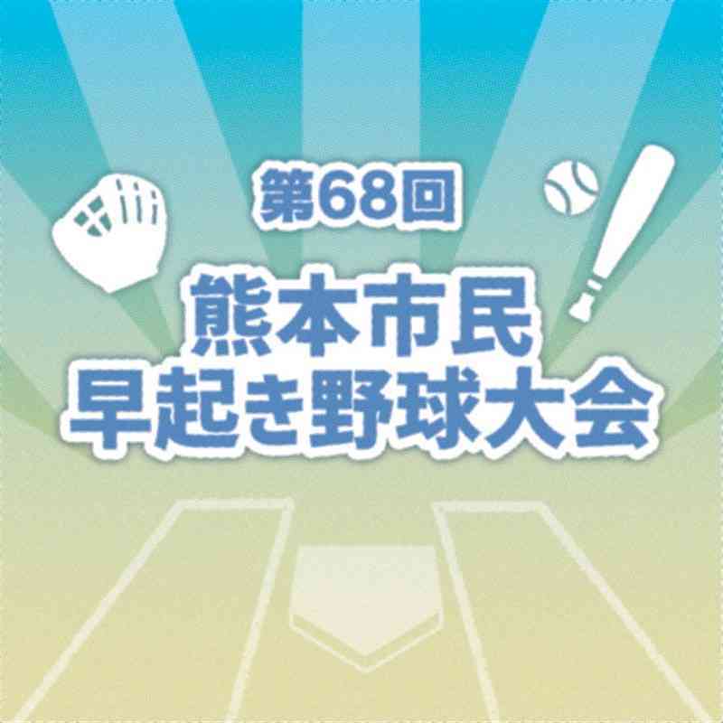 熊本市民早起き野球　7月13～16日の試合は全会場中止