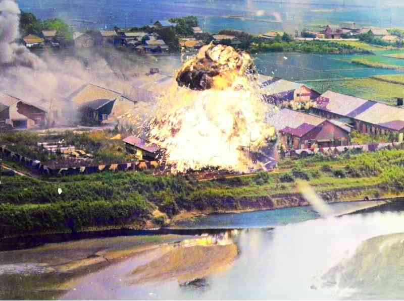 米軍が撮影した熊本大空襲の様子