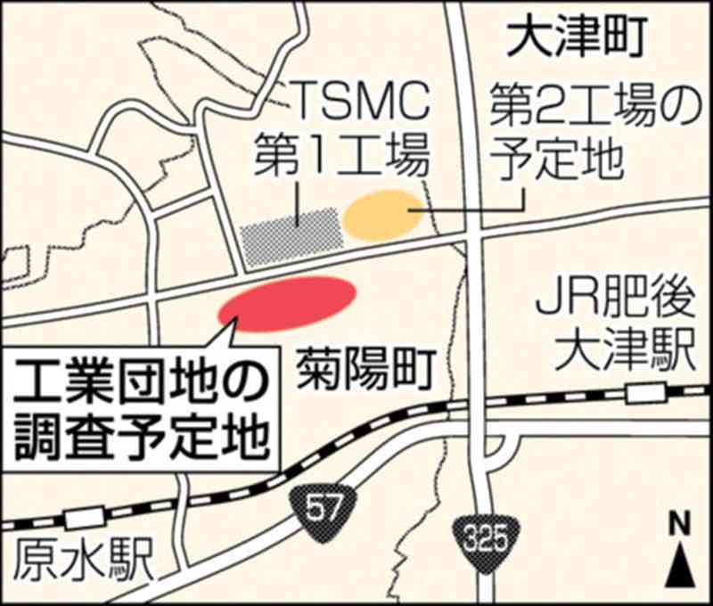 【速報】TSMC第1工場の南側に工業団地　熊本県菊陽町が調査へ　25ヘクタール想定