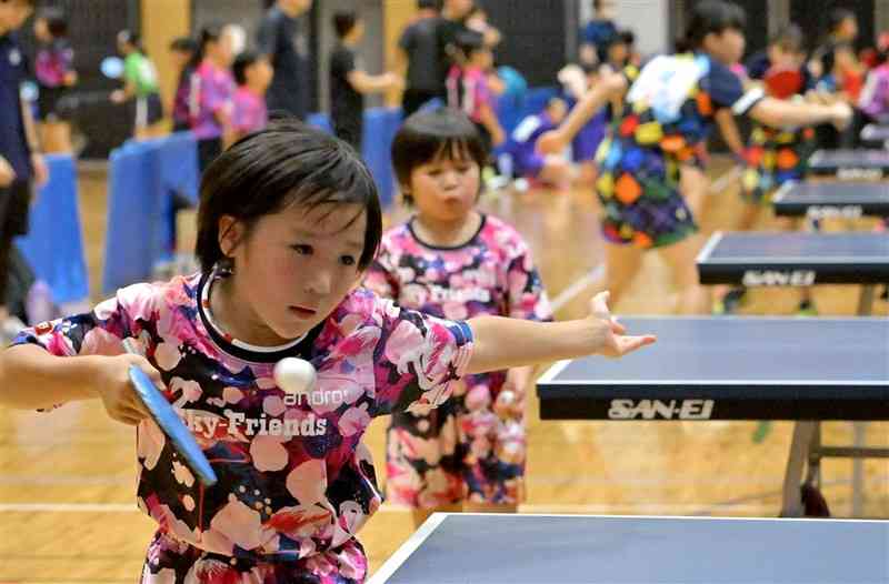 熱戦を繰り広げる選手たち＝城南総合スポーツセンター（谷川剛）