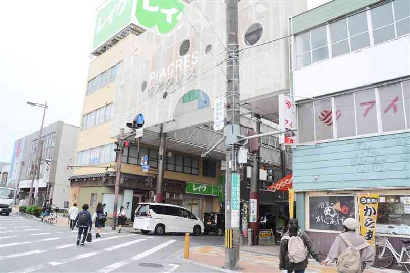 一帯が「ひなんチャレンジ」の舞台となる健軍商店街＝24日、熊本市東区