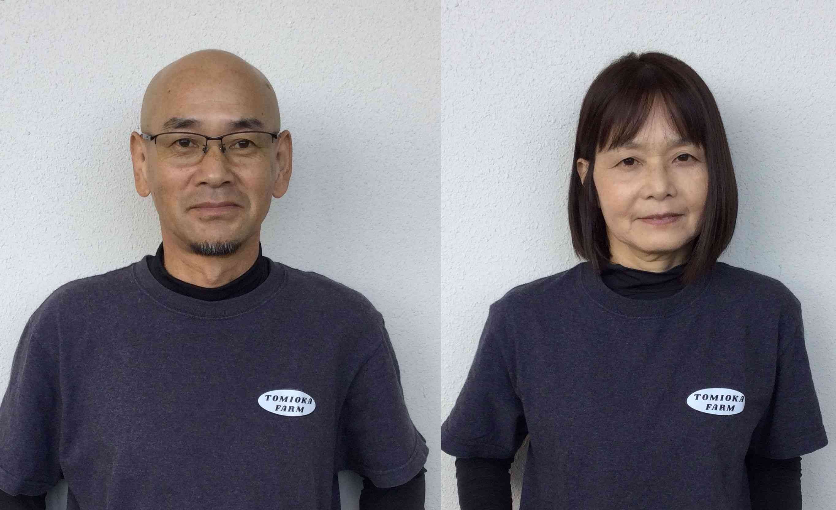 グランプリに輝いた富岡修さん（左）と美佳さん