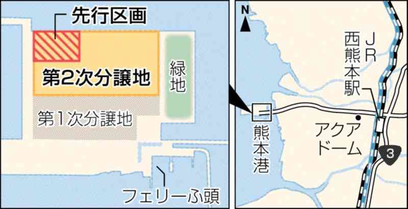 熊本港の第2次分譲地、先行区画で募集　製造業対象に4区画４ヘクタール