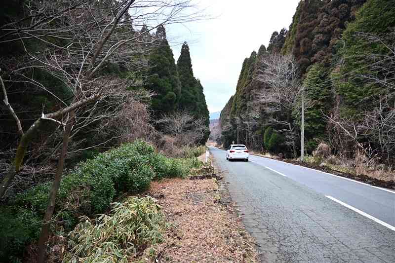 熊本市のマリーゴールドホールディングスに売却することが決まった県の「阿蘇ソフトの村」の用地＝3日、高森町（中島忠道）